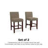 Parsons Counter Height Bar Stool - Taupe - Set of 2