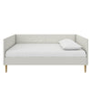 Alicent Mid-Century Upholstered Daybed Frame - Light Gray - Full