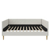 Alicent Mid-Century Upholstered Daybed Frame - Light Gray - Full