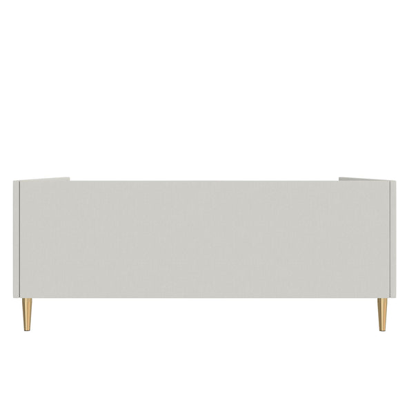 Alicent Mid-Century Upholstered Daybed Frame - Light Gray - Full