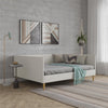 Alicent Mid-Century Upholstered Daybed Frame - Light Gray - Full