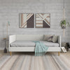 Alicent Mid-Century Upholstered Daybed Frame - Light Gray - Full