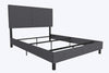 Janford Bed Frame with Adjustable Headboard - Gray - Queen