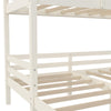 Casey Kids' L-Shaped Corner Triple Bunk Bed - White - Twin