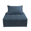 Paloma Upholstered Single Sofa Chair - Navy - 1-Seater