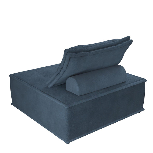 Paloma Upholstered Single Sofa Chair - Navy - 1-Seater