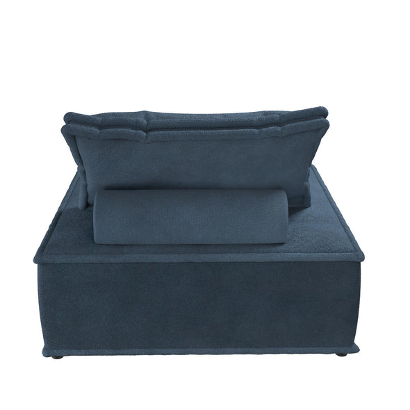 Paloma Upholstered Single Sofa Chair - Navy - 1-Seater