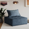 Paloma Upholstered Single Sofa Chair - Navy - 1-Seater