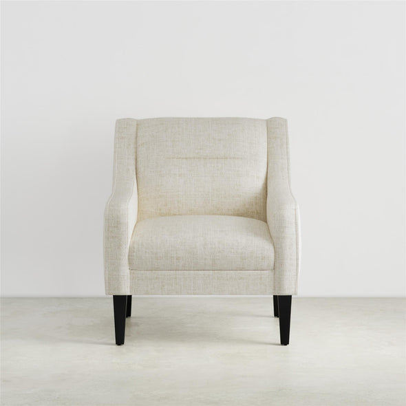 Eleanor Upholstered Accent Chair - Beige - 1-Seater