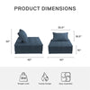 Paloma Upholstered Single Sofa Chair - Navy - 1-Seater