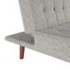 Keiran Armless Upholstered Futon - Gray