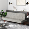 Keiran Armless Upholstered Futon - Gray