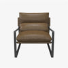 Gatsby Upholstered Sling Accent Chair - Camel - 1-Seater