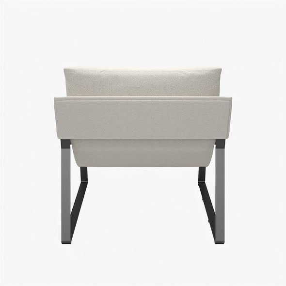 Gatsby Upholstered Sling Accent Chair - Ivory - 1-Seater