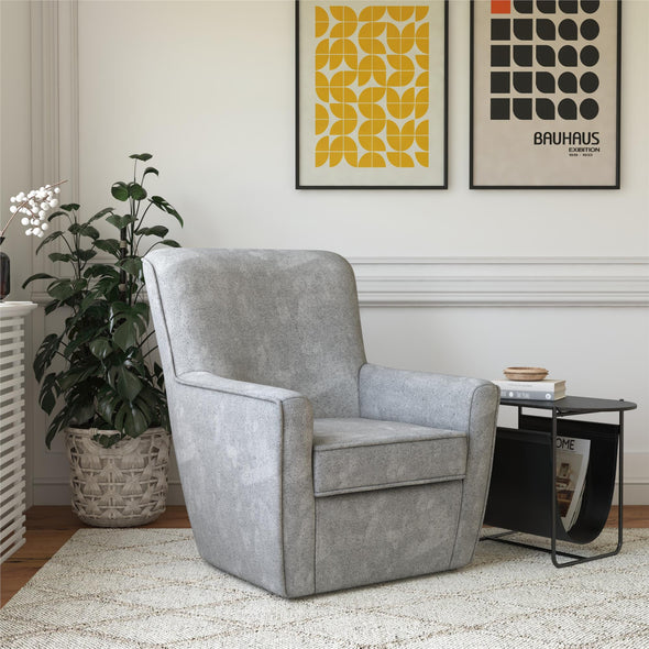 Binx Swivel Accent Chair - Gray - 1-Seater