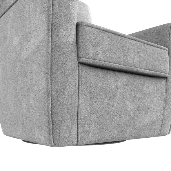 Binx Swivel Accent Chair - Gray - 1-Seater