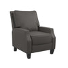 Randen Pushback Recliner, Living Room Chair - Charcoal - 1-Seater