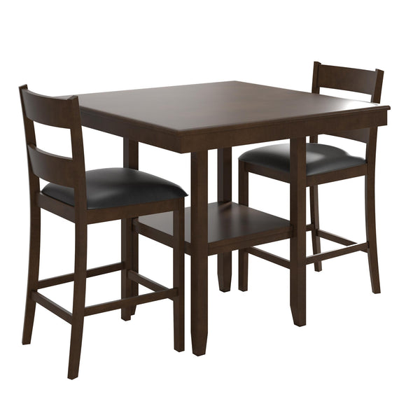 Jerrie 5-Piece Counter Height Dining Set - Espresso