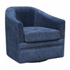 Remily Swivel Accent Chair - Navy - 1-Seater