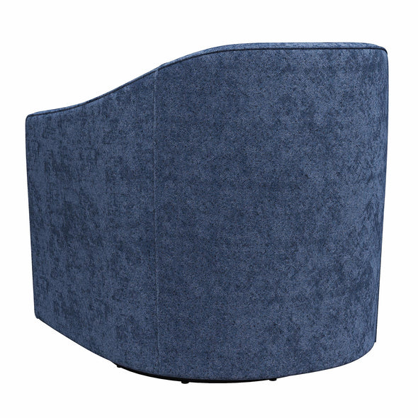 Remily Swivel Accent Chair - Navy - 1-Seater