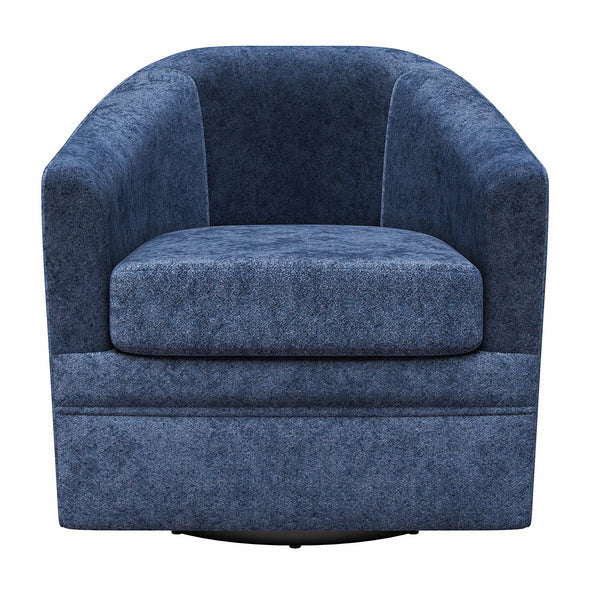 Remily Swivel Accent Chair - Navy - 1-Seater