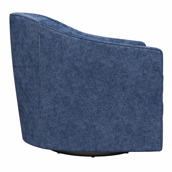 Remily Swivel Accent Chair - Navy - 1-Seater