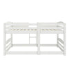 Birley Low Wood Bunk Bed for Kids - White - Twin-Over-Twin