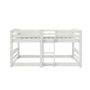 Birley Low Wood Bunk Bed for Kids - White - Twin-Over-Twin