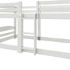 Birley Low Wood Bunk Bed for Kids - White - Twin-Over-Twin