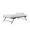 Locky Metal Daybed with Pop Up Trundle Bed - Black - Full