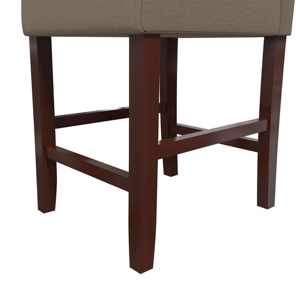 Parsons Counter Height Bar Stool - Taupe - Set of 2