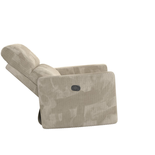 Lukas Swivel Recliner Chair - Cream - 1-Seater