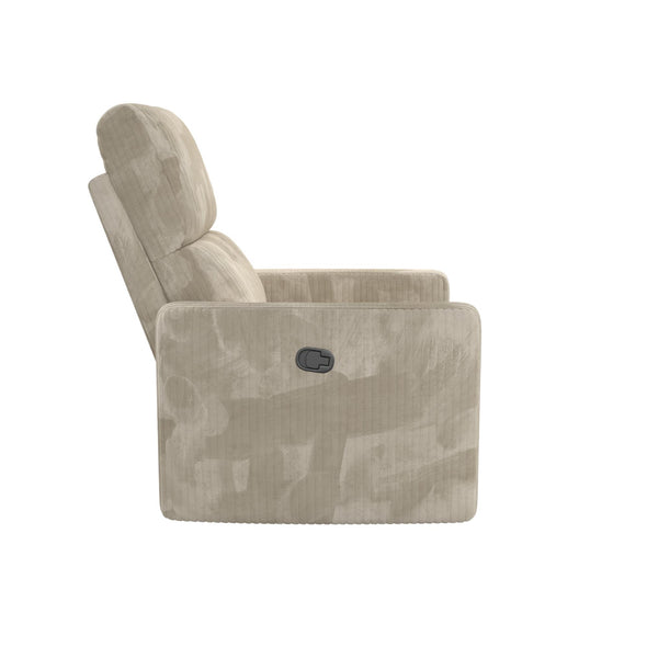 Lukas Swivel Recliner Chair - Cream - 1-Seater