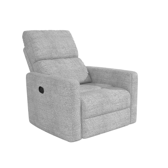 Lukas Swivel Recliner Chair - Light Gray - 1-Seater