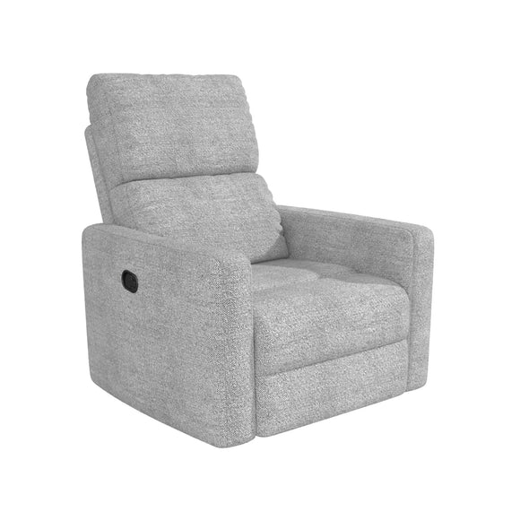 Lukas Swivel Recliner Chair - Light Gray - 1-Seater