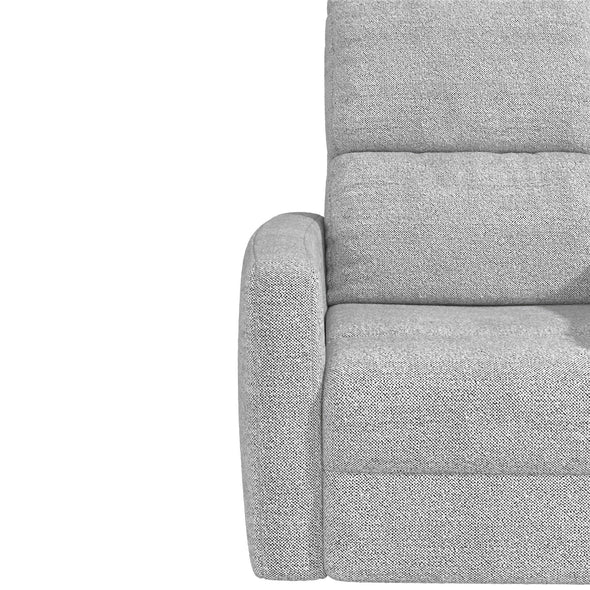 Lukas Swivel Recliner Chair - Light Gray - 1-Seater