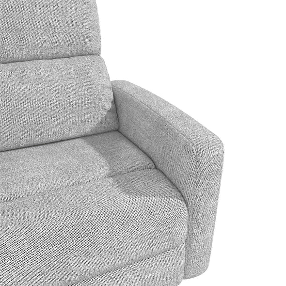 Lukas Swivel Recliner Chair - Light Gray - 1-Seater