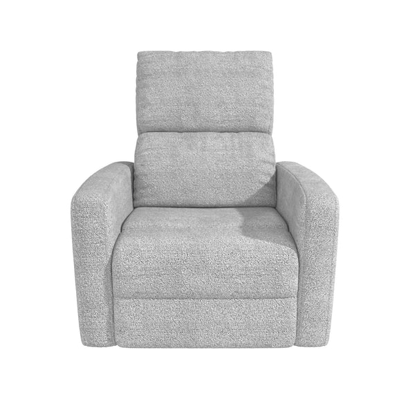 Lukas Swivel Recliner Chair - Light Gray - 1-Seater