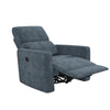 Lukas Swivel Recliner Chair - Blue - 1-Seater