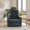 Lukas Swivel Recliner Chair - Blue - 1-Seater