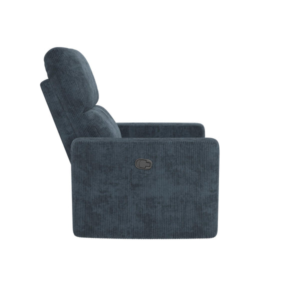 Lukas Swivel Recliner Chair - Blue - 1-Seater