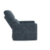 Lukas Swivel Recliner Chair - Blue - 1-Seater