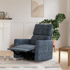 Lukas Swivel Recliner Chair - Blue - 1-Seater