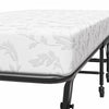 Folding Guest Bed with 4 Inch Mattress - Black - Twin