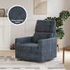 Lukas Swivel Recliner Chair - Blue - 1-Seater