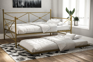 Lubin Metal Daybed - Gold - Full