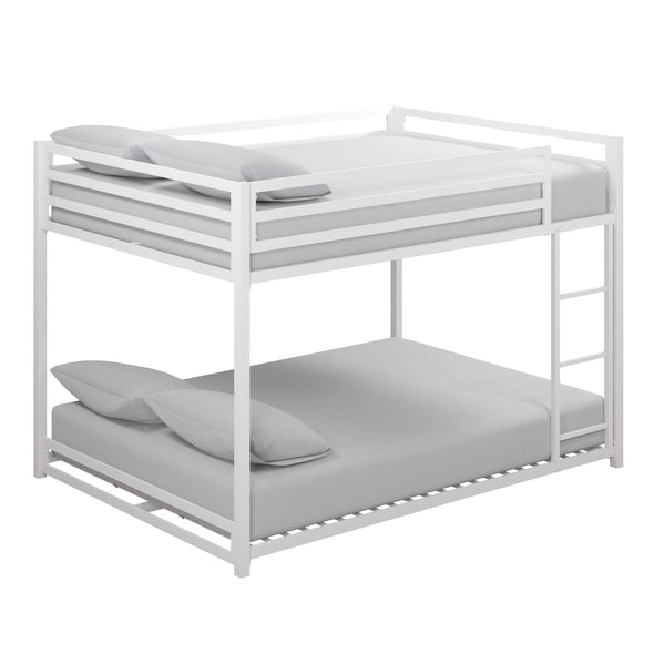 Miles Metal Bunk Bed - White - Full-Over-Full