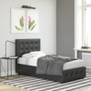 Cambridge Upholstered Bed with Gas Lift Up Storage - Black - Twin