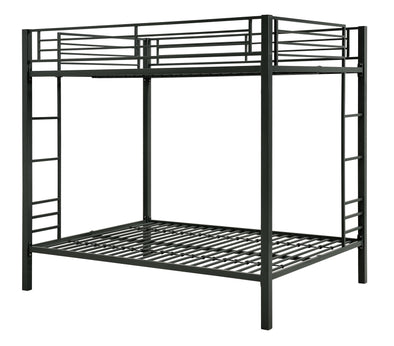 Sydney Metal Bunk Bed - Black - Full-Over-Full