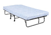 Folding Metal Guest Bed with 5" Mattress - Black - Twin